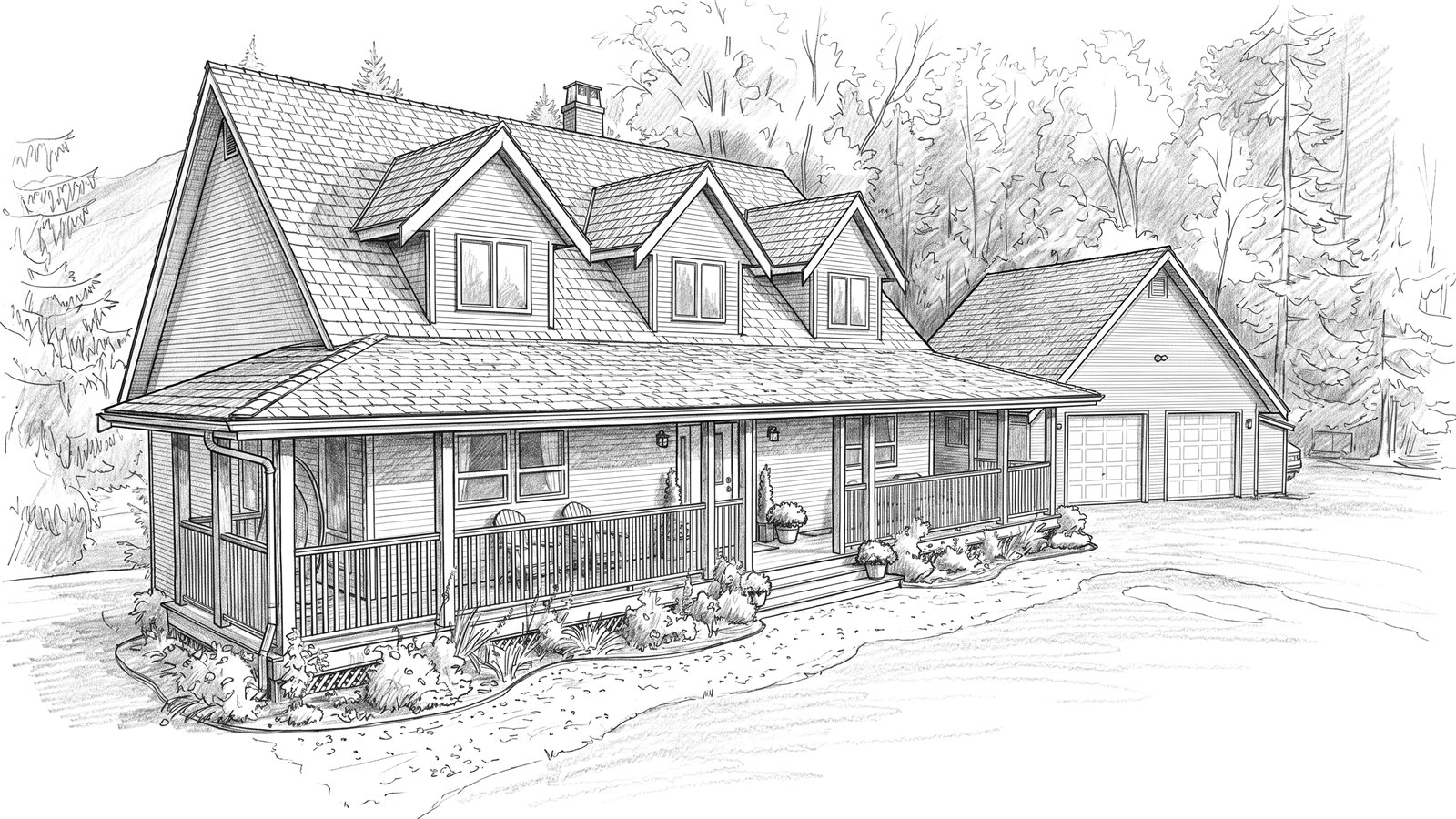 Facade study, Thornton Residence